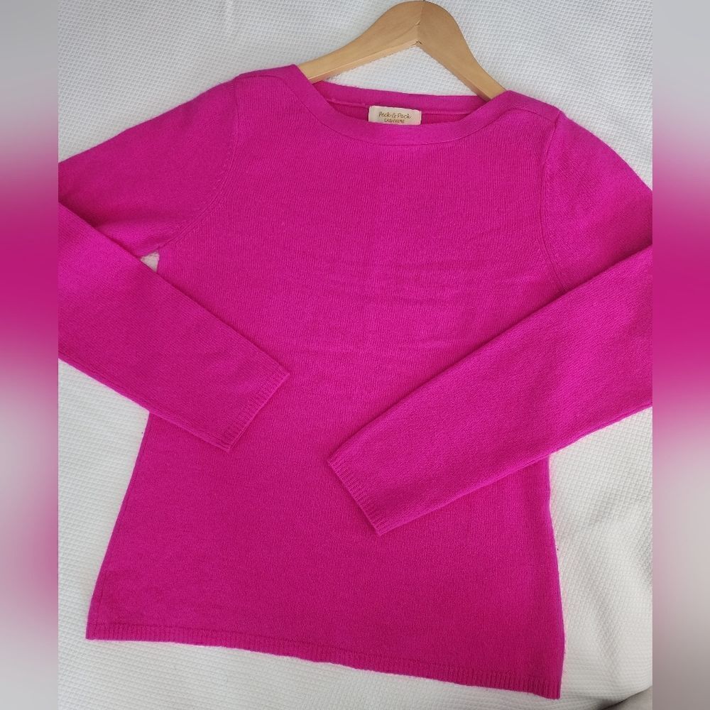 Peck and Peck 3 ply cashmere sweater minimalist contemporary lagenlook